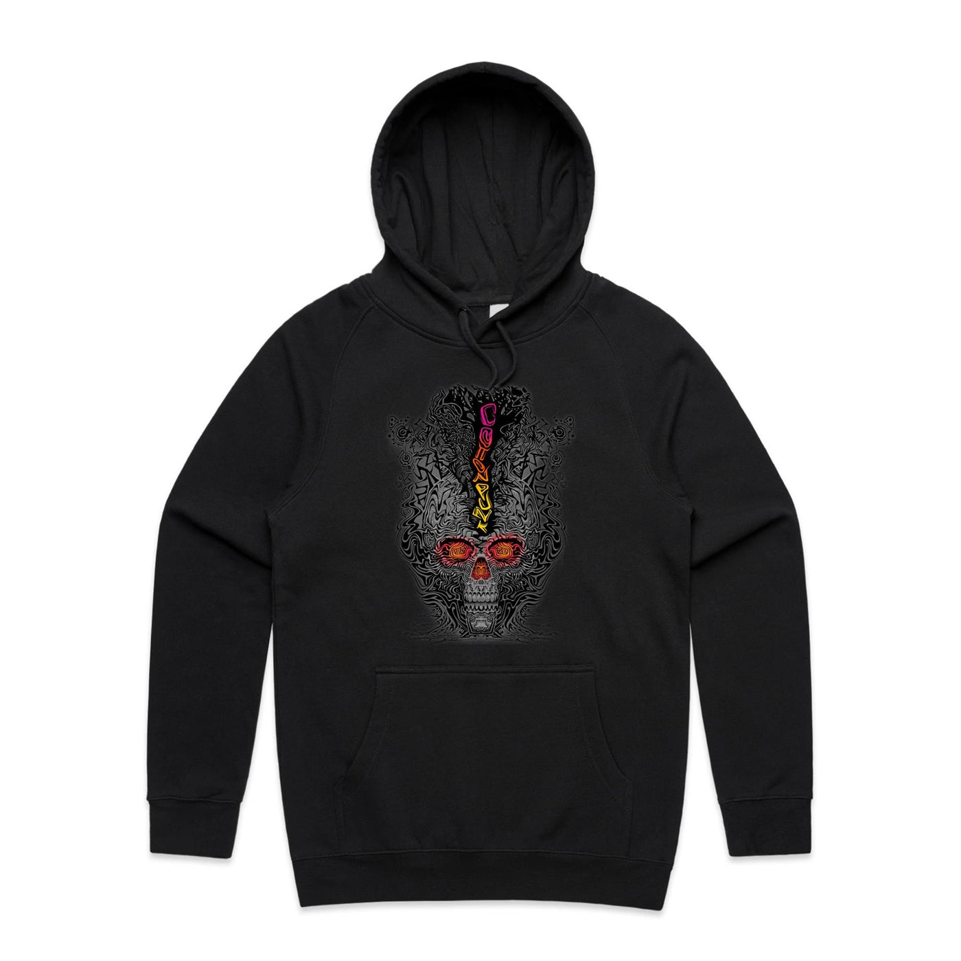 FRAGMENTED DETOX - Mens Pocket Hoodie - FRONT PRINT