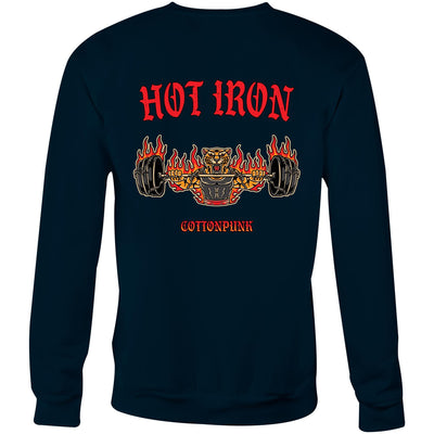 HOT IRON - Mens Sweatshirt - BACK PRINT