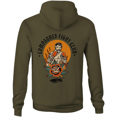 COMPADRES - Mens Pocket Hoodie - BACK PRINT