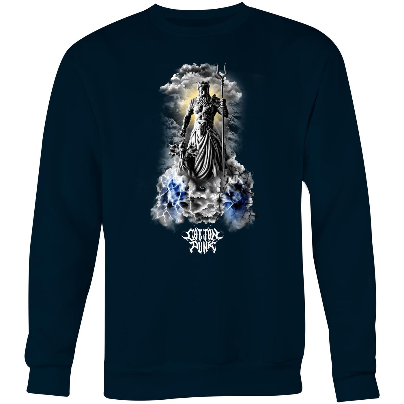 GOD WARRIOR - Mens Sweatshirt - FRONT PRINT