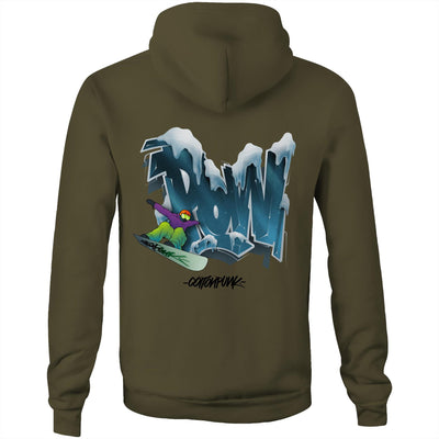 POW - Mens Pocket Hoodie - BACK PRINT