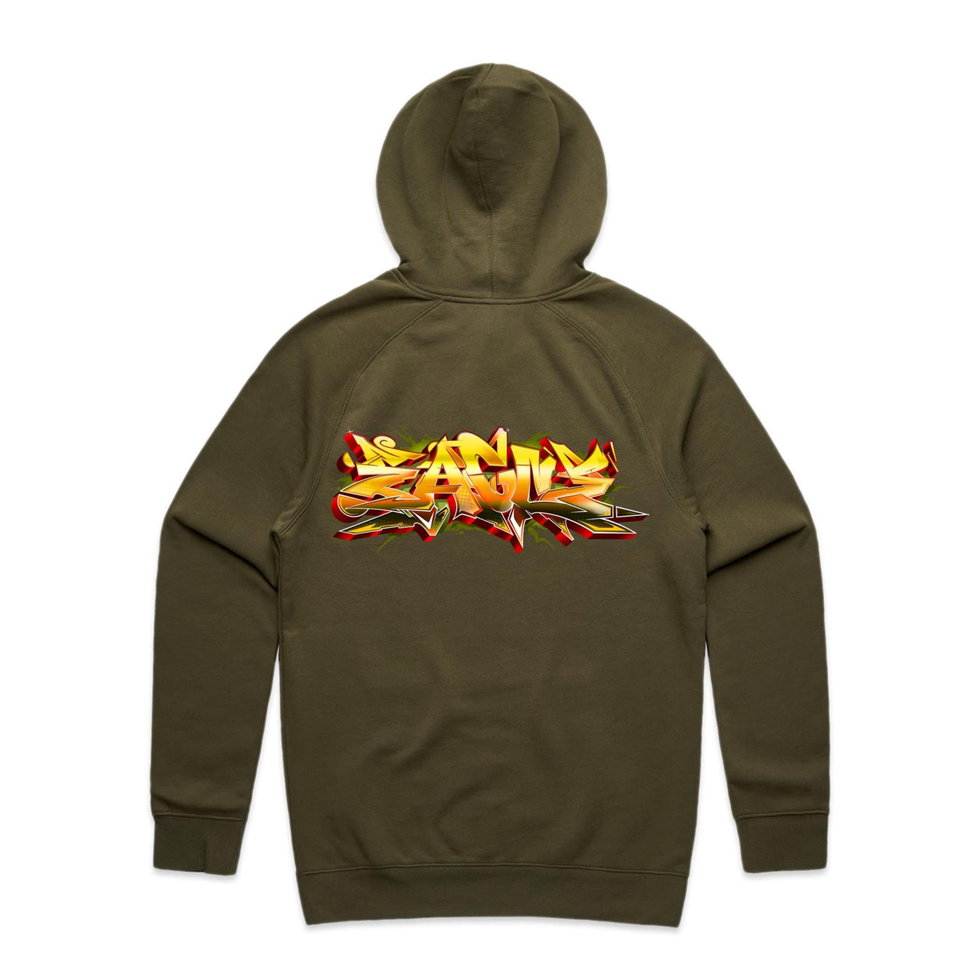 EAGLE (R) - Mens Pocket Hoodie - BACK PRINT