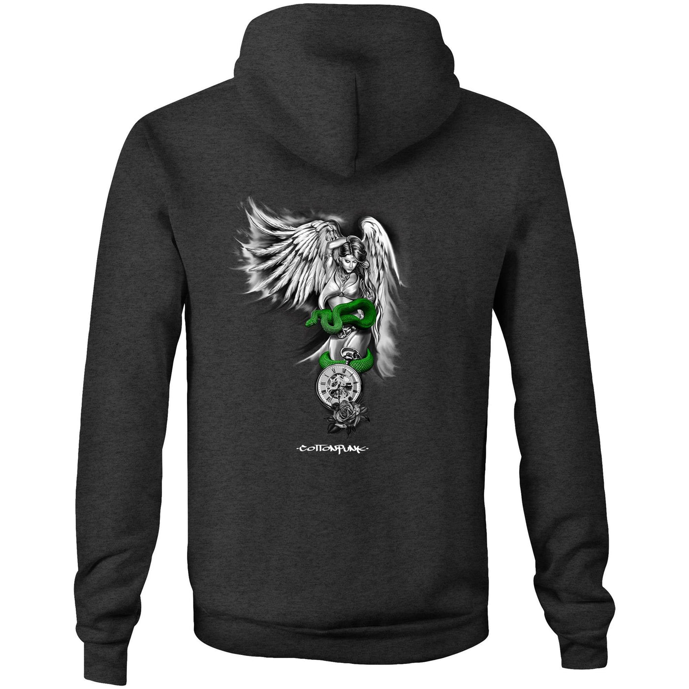 SINFUL BEAUTY - Mens Pocket Hoodie - BACK PRINT