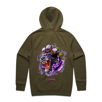 PANTHER - Mens Pocket Hoodie - BACK PRINT