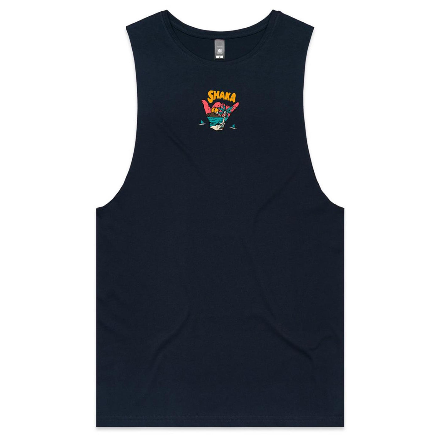 SUMMER TIME - Mens Sleeveless T-Shirt - BACK PRINT