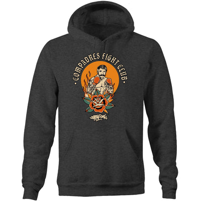 COMPADRES - Mens Pocket Hoodie - FRONT PRINT