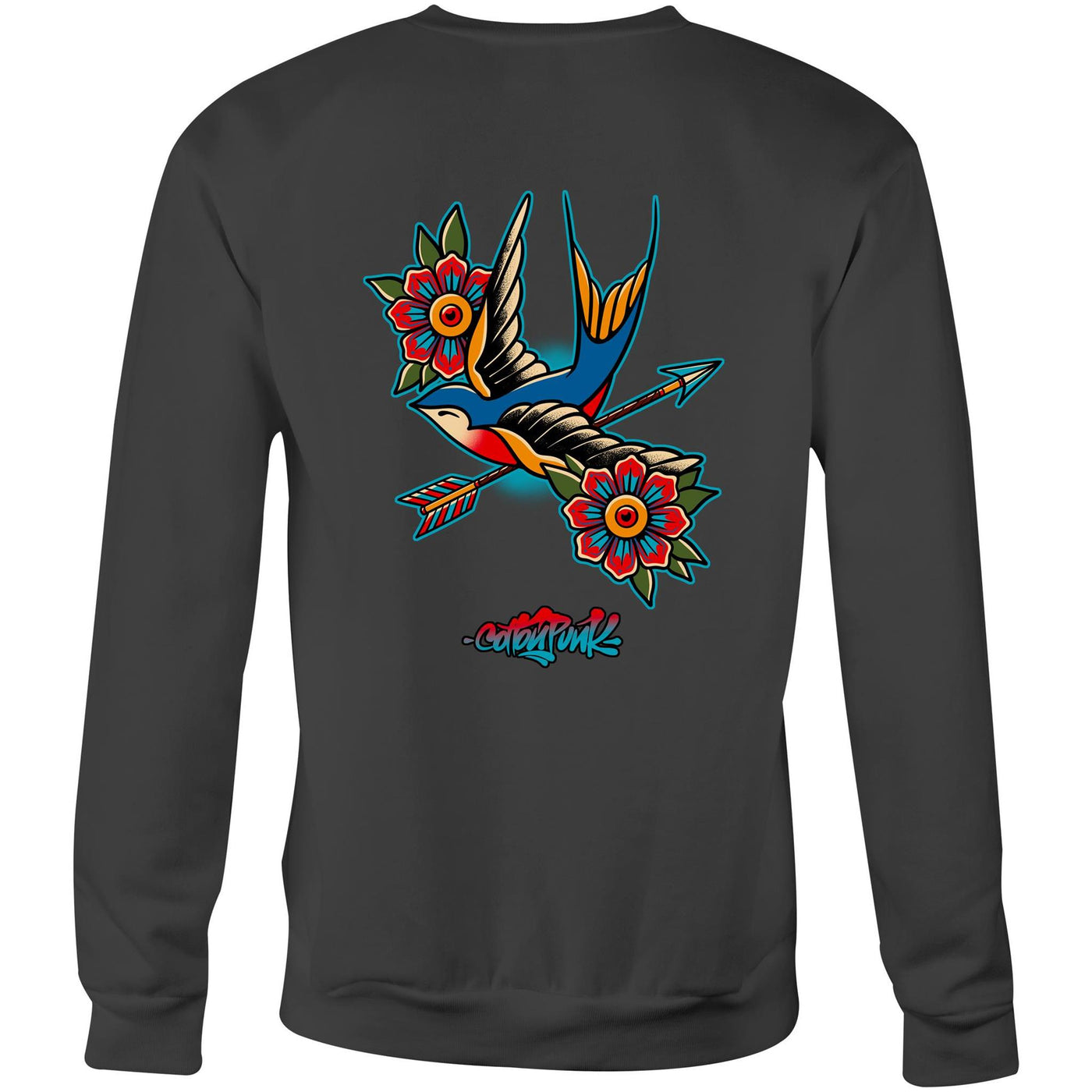 BIRD OF PREY (W) - Womens Sweatshirt - BACK PRINT