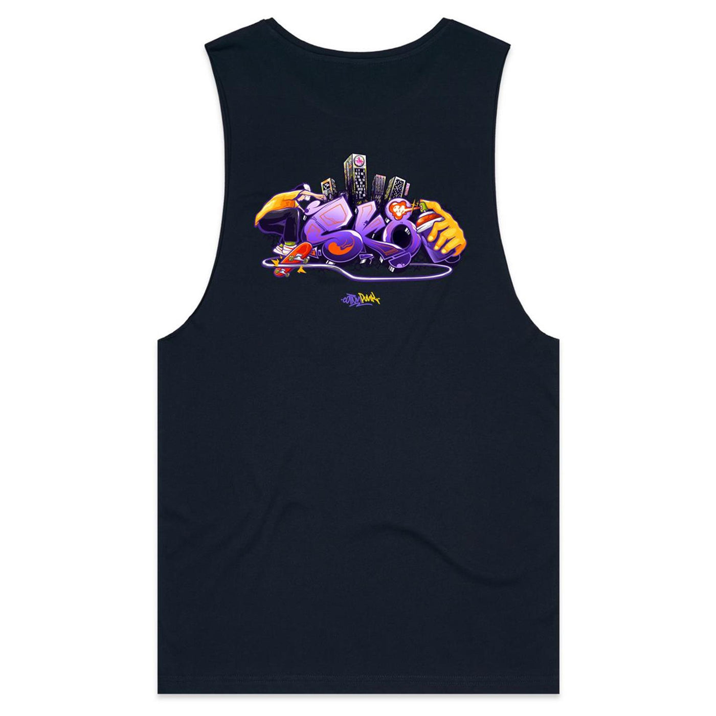 SK8 - Mens Sleeveless T-Shirt - BACK PRINT