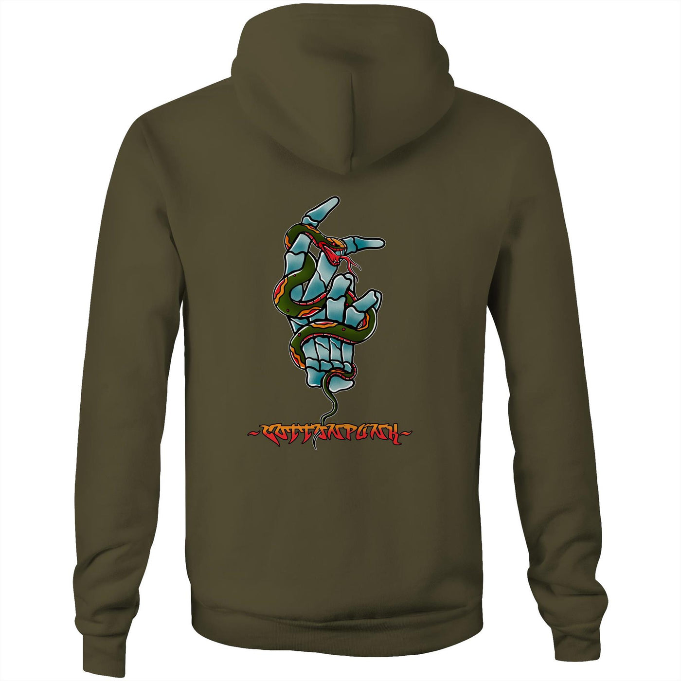 TAKE MY HAND - Mens Pocket Hoodie - BACK PRINT