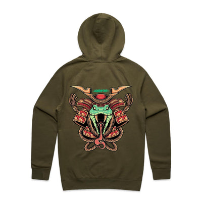 SPIRIT SNAKE - Mens Pocket Hoodie - BACK PRINT