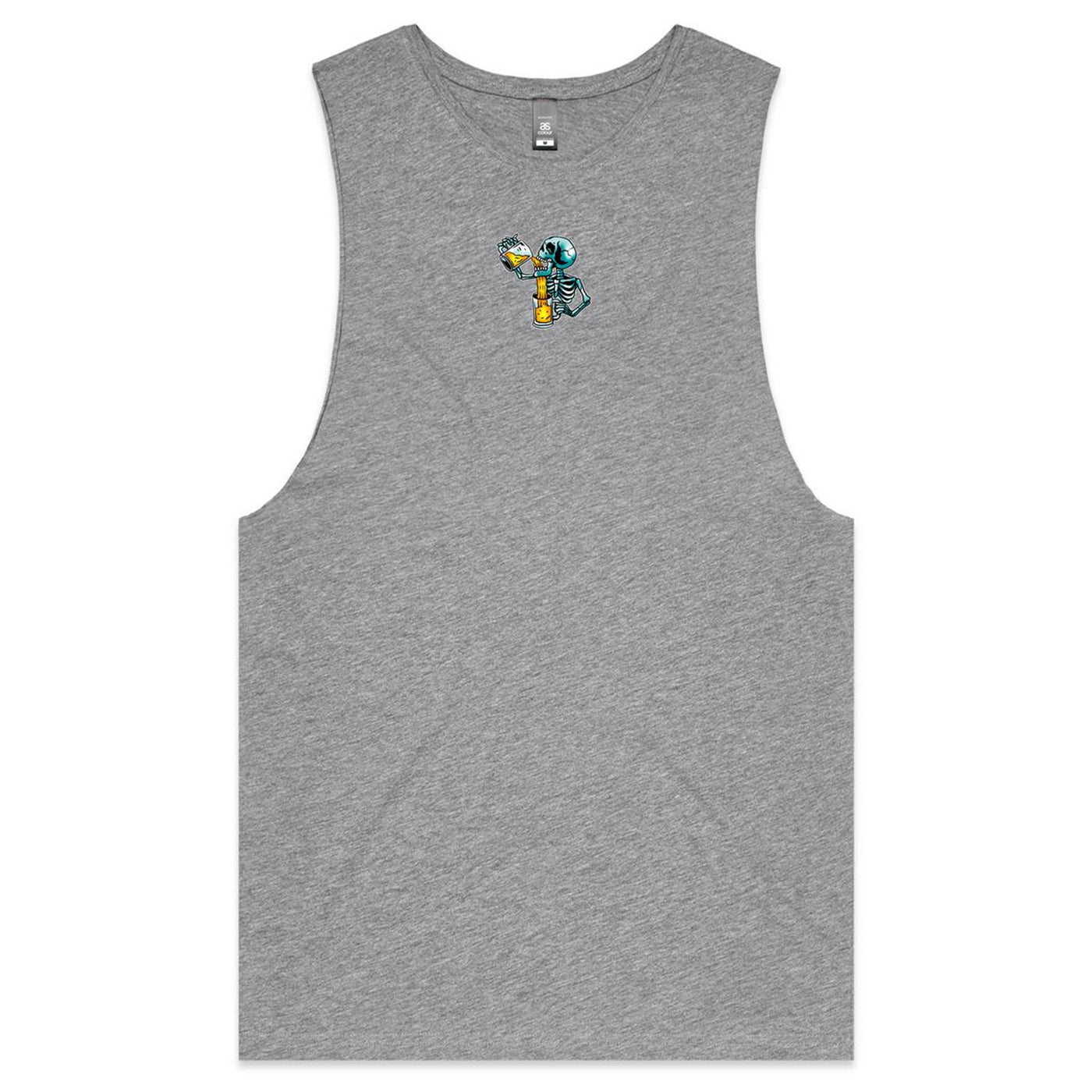 IS IT STILL HAPPY HOUR? - Mens Sleeveless T-Shirt - BACK PRINT