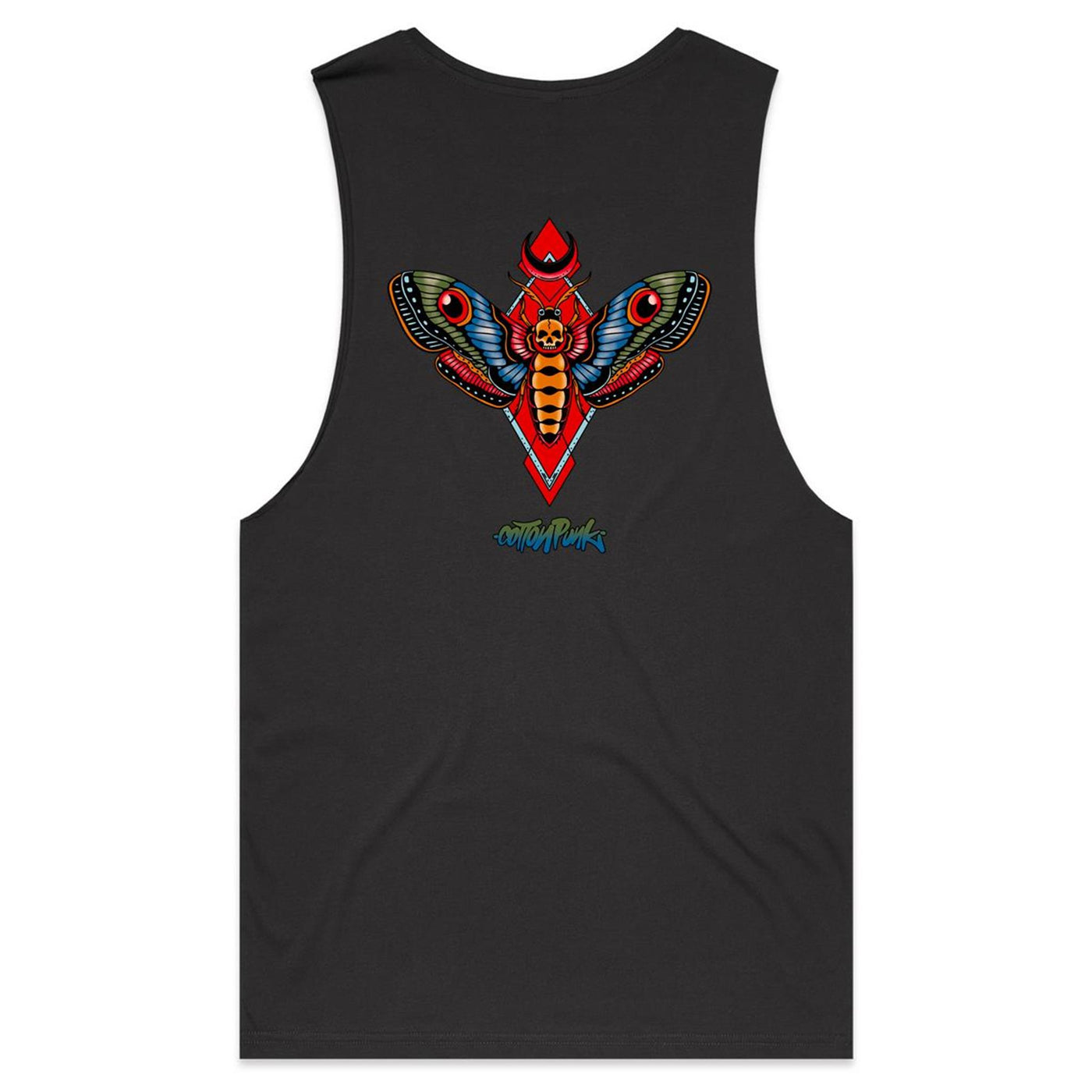 MOTH - Mens Sleeveless T-Shirt - BACK PRINT