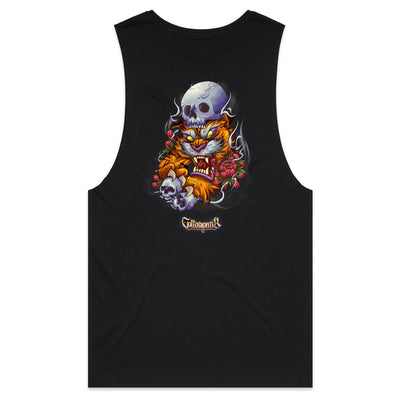 TIGER - Mens Sleeveless T-Shirt - BACK PRINT