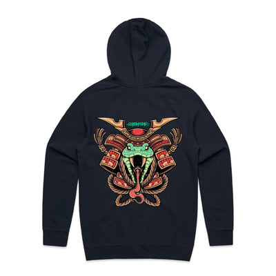 SPIRIT SNAKE - Mens Pocket Hoodie - BACK PRINT