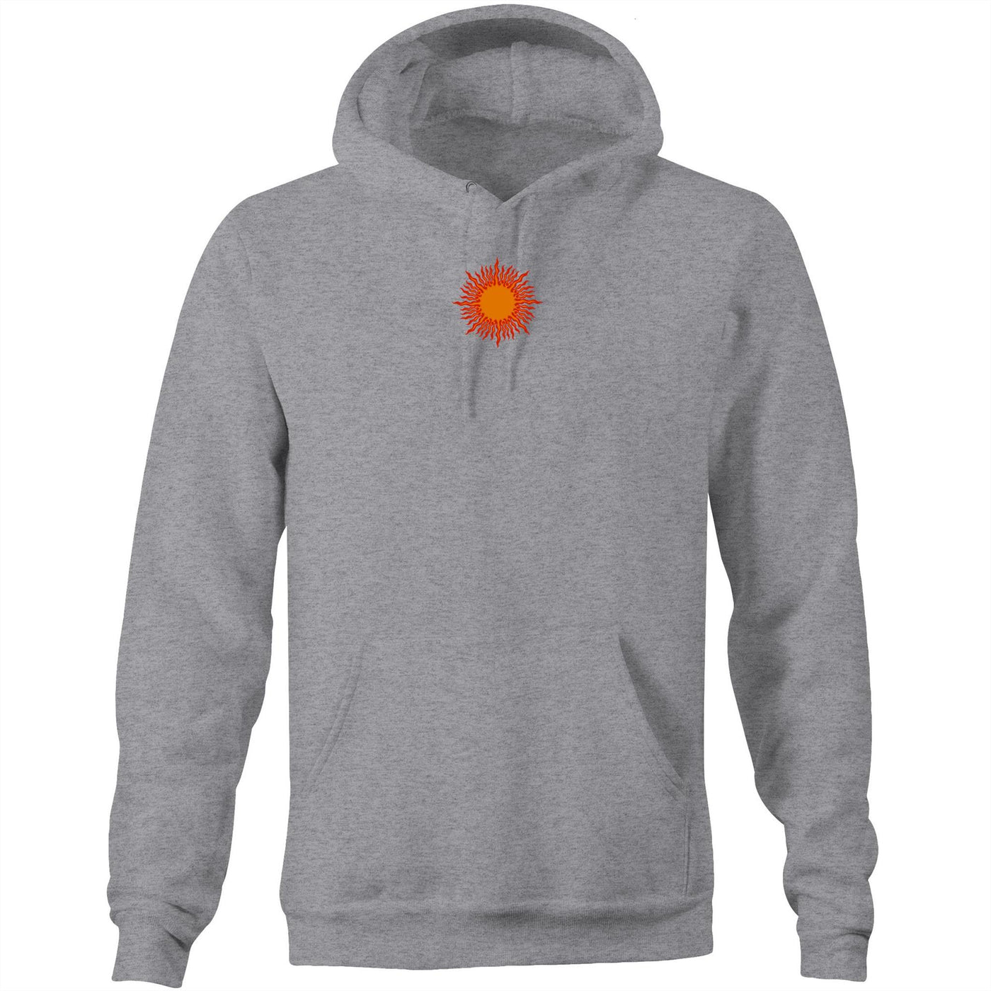 SUNSET VIBES - Mens Pocket Hoodie - BACK PRINT