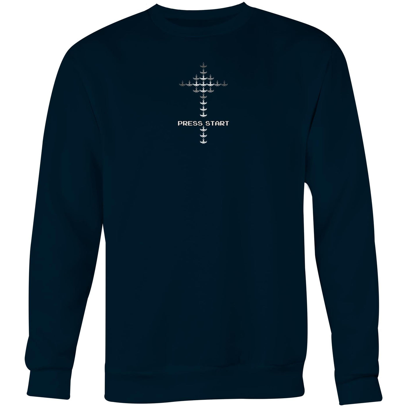 DEATH INVADERS - Mens Sweatshirt - BACK PRINT