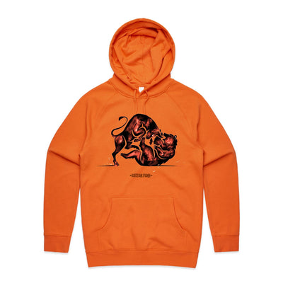 MONEY FIGHT - Mens Pocket Hoodie - FRONT PRINT