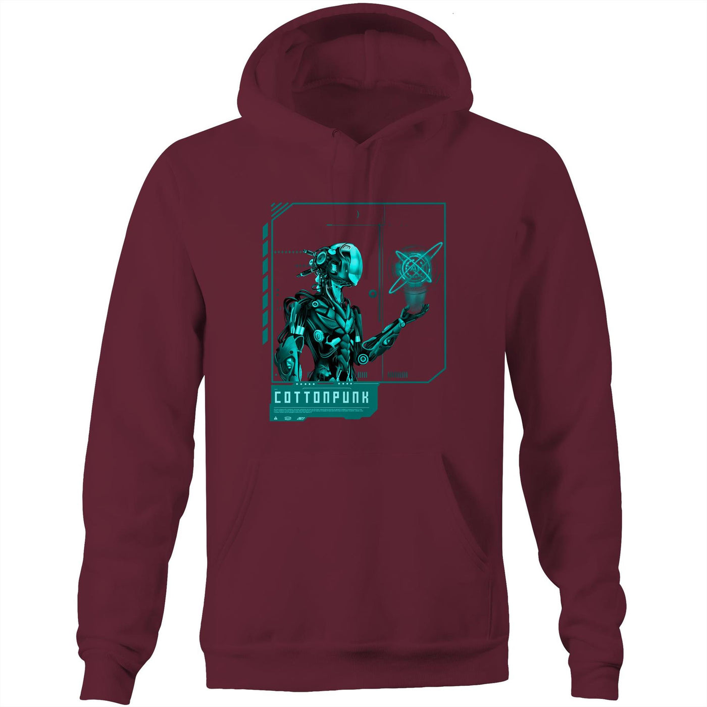 AI CONTROL III - Mens Pocket Hoodie - FRONT PRINT