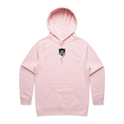 NO REGRETS (W) - Womens Pocket Hoodie - BACK PRINT