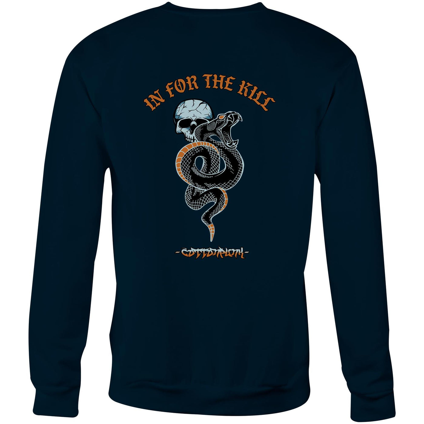 IN FOR THE KILL - Mens Sweatshirt - BACK PRINT