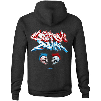 FACE 2 FACE - Mens Pocket Hoodie - BACK PRINT