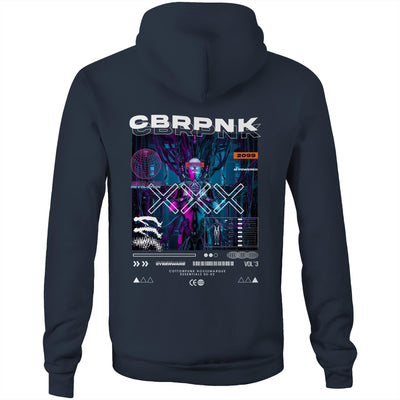 CBRPNK - Mens Pocket Hoodie - BACK PRINT