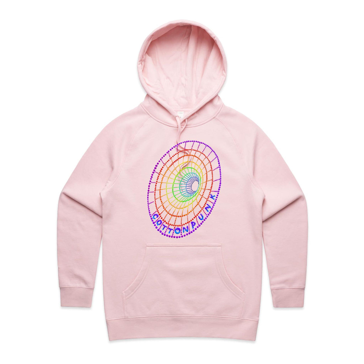 DOWN THE HOLE (W) - Womens Pocket Hoodie - FRONT PRINT