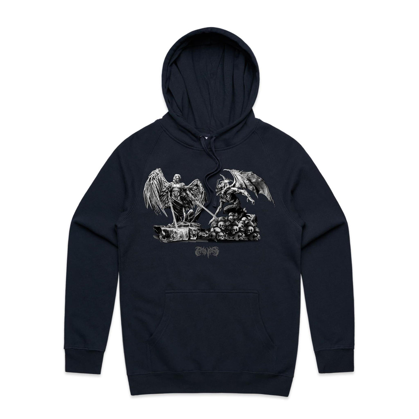 ANGELS & DEMONS - Mens Pocket Hoodie - FRONT PRINT