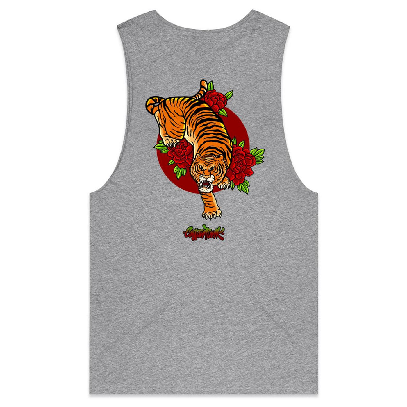 JUNGLE KING - Mens Sleeveless T-Shirt - BACK PRINT