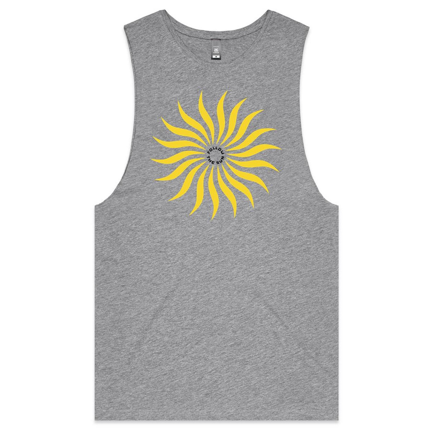 FOLLOW THE SUN II - Mens Sleeveless T-Shirt - FRONT PRINT