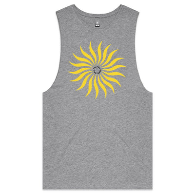 FOLLOW THE SUN II - Mens Sleeveless T-Shirt - FRONT PRINT