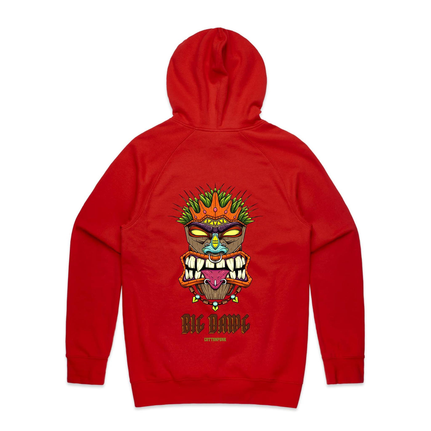 BIG DAWG - Mens Pocket Hoodie - BACK PRINT