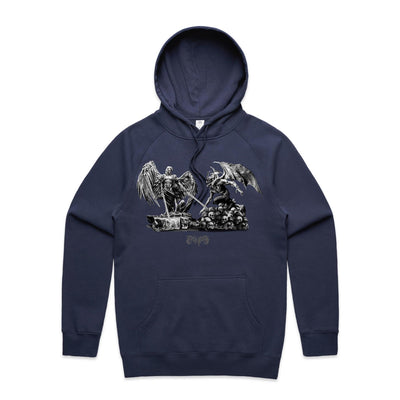 ANGELS & DEMONS - Mens Pocket Hoodie - FRONT PRINT