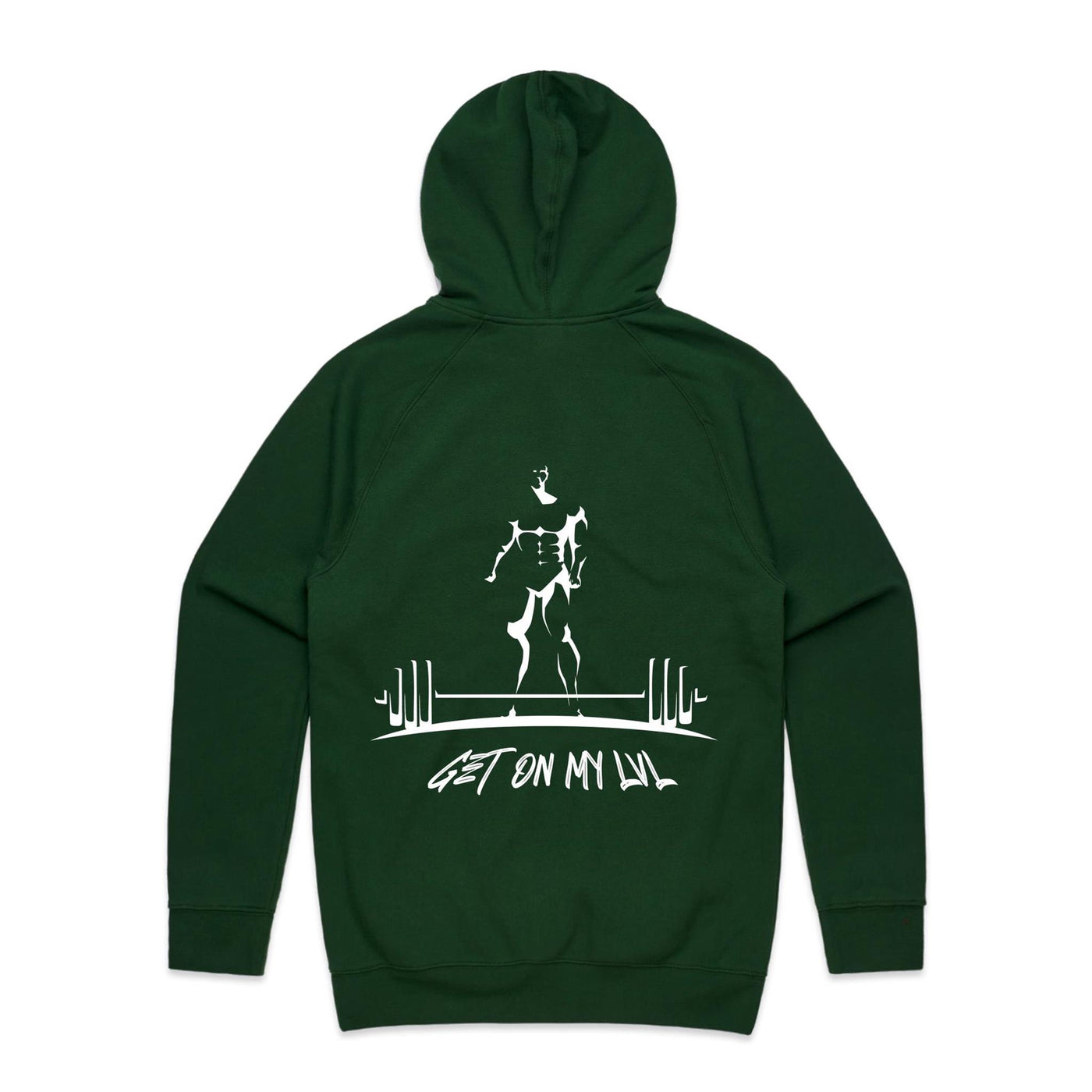 GET ON MY LVL - Mens Pocket Hoodie - BACK PRINT