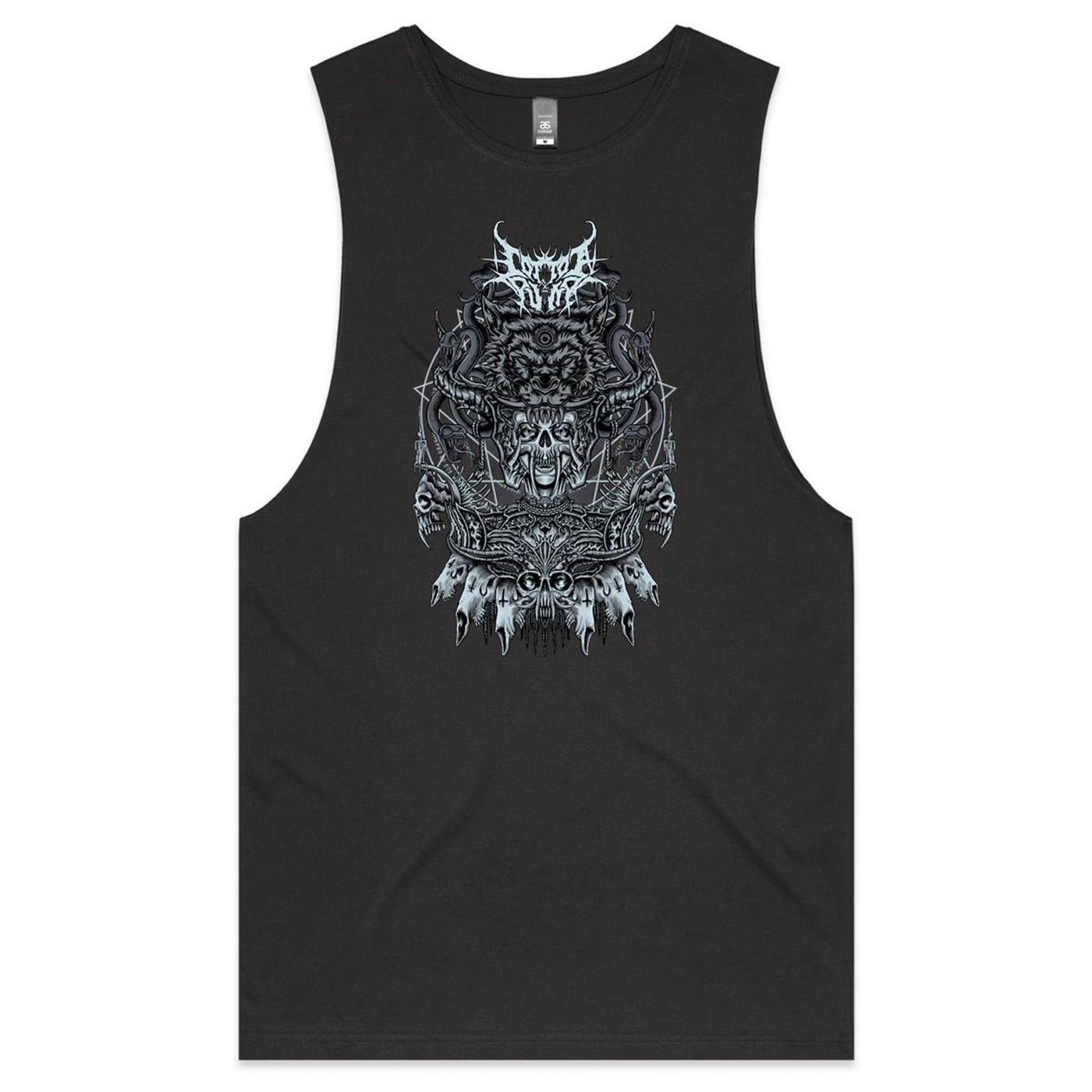 ALMOST HUMAN IV - Mens Sleeveless T-Shirt - FRONT PRINT