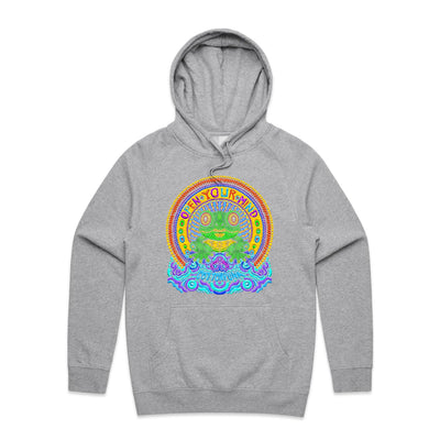 OPEN YOUR MIND - Mens Pocket Hoodie - FRONT PRINT