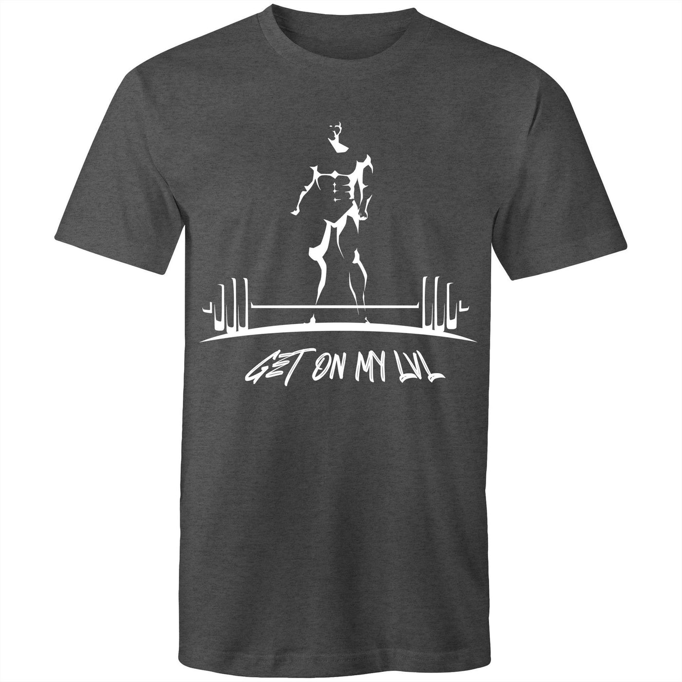 GET ON MY LVL - Mens T-Shirt - FRONT PRINT