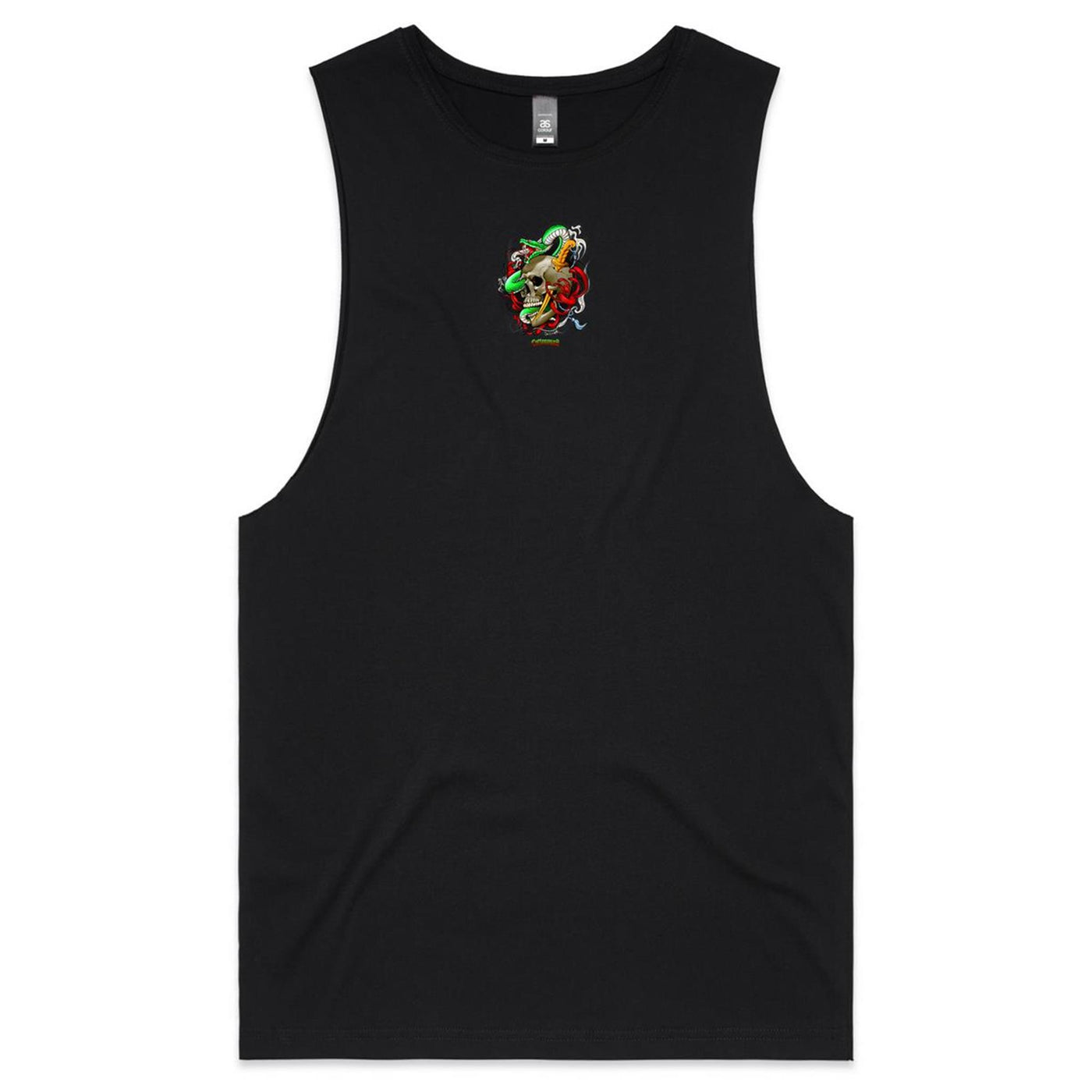 SNAKE (R) - Mens Sleeveless T-Shirt - BACK PRINT