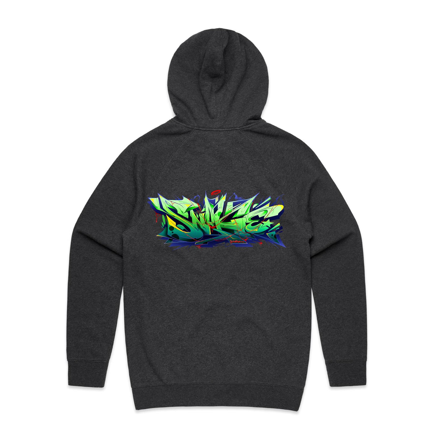 SNAKE (R) - Mens Pocket Hoodie - BACK PRINT