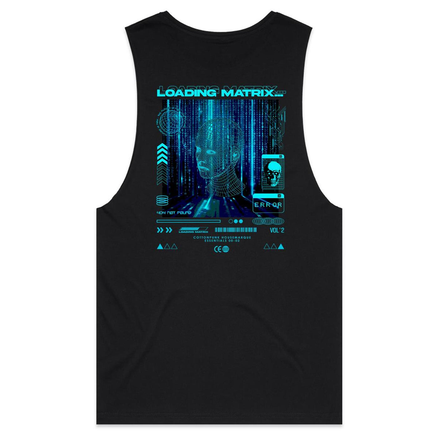 LOADING MATRIX - Mens Sleeveless T-Shirt - BACK PRINT