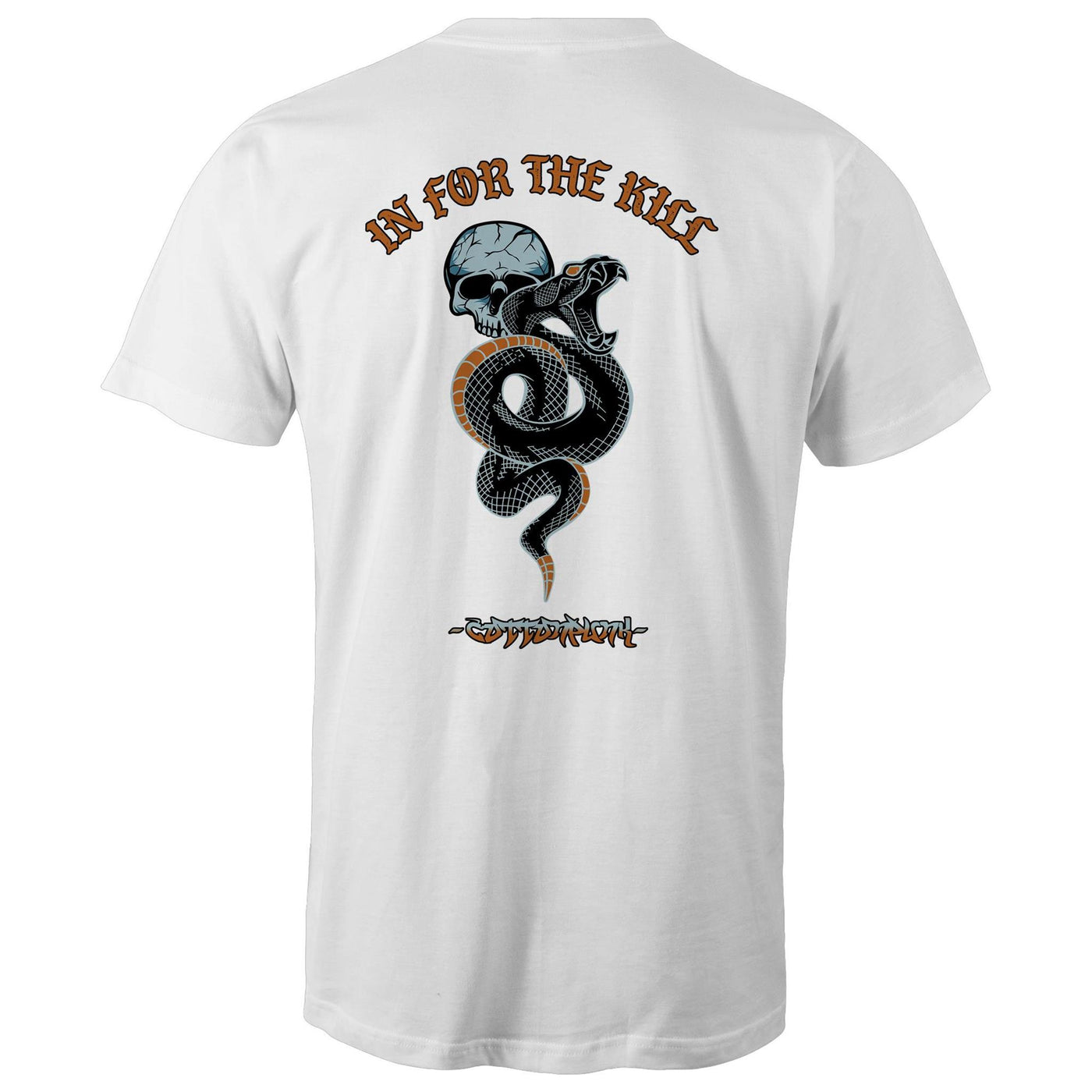 IN FOR THE KILL - Mens T-Shirt - BACK PRINT