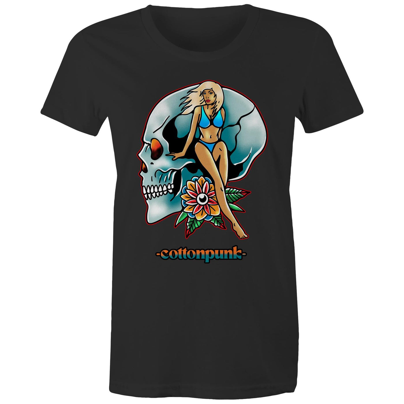 NEVER R.I.P (W) - Womens T-Shirt - FRONT PRINT