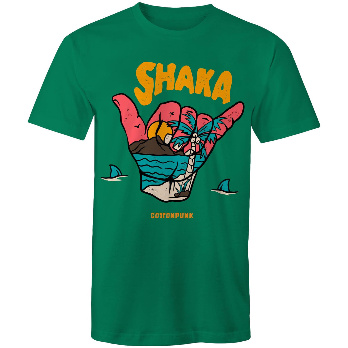 SHAKA - Mens T-Shirt - FRONT PRINT