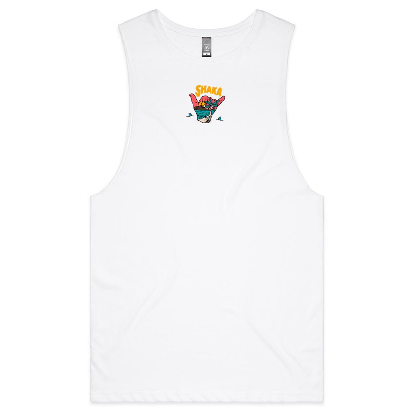 SUMMER TIME - Mens Sleeveless T-Shirt - BACK PRINT