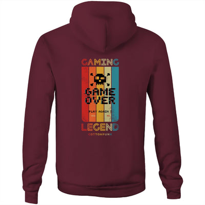 GAMING LEGEND - Mens Pocket Hoodie - BACK PRINT