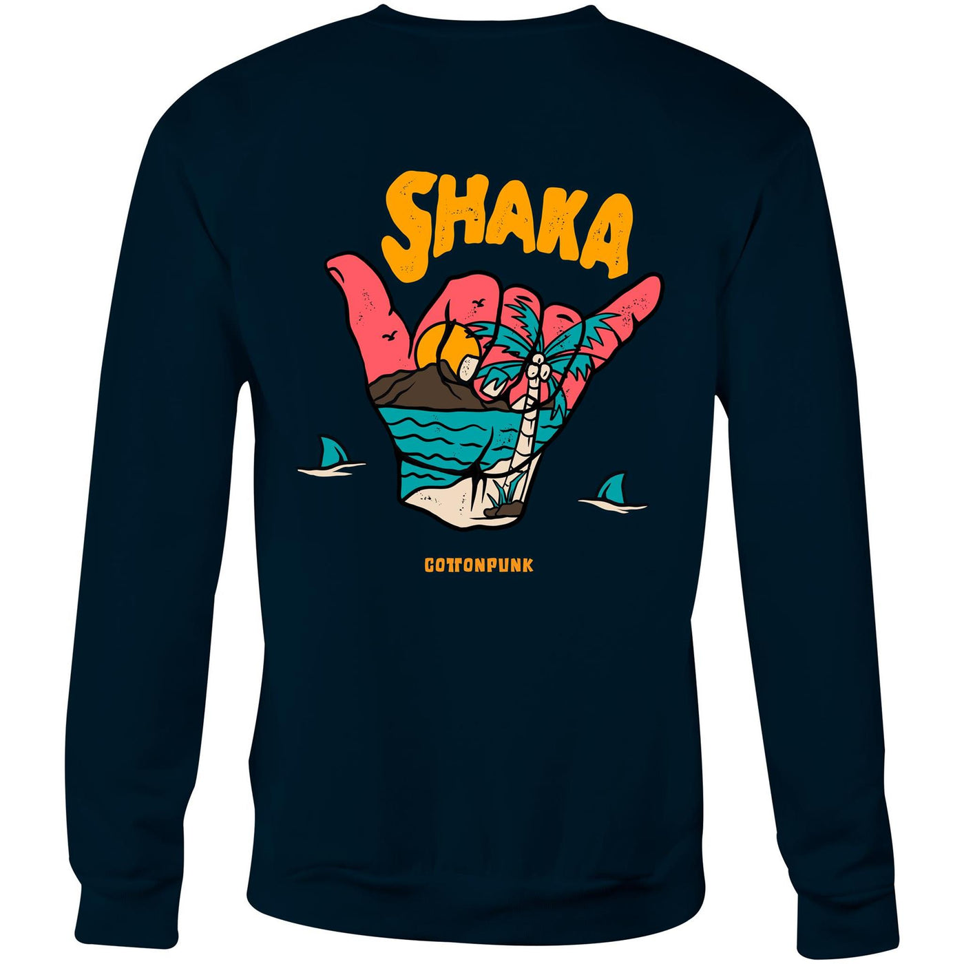 SHAKA (W) - Womens Sweatshirt - BACK PRINT