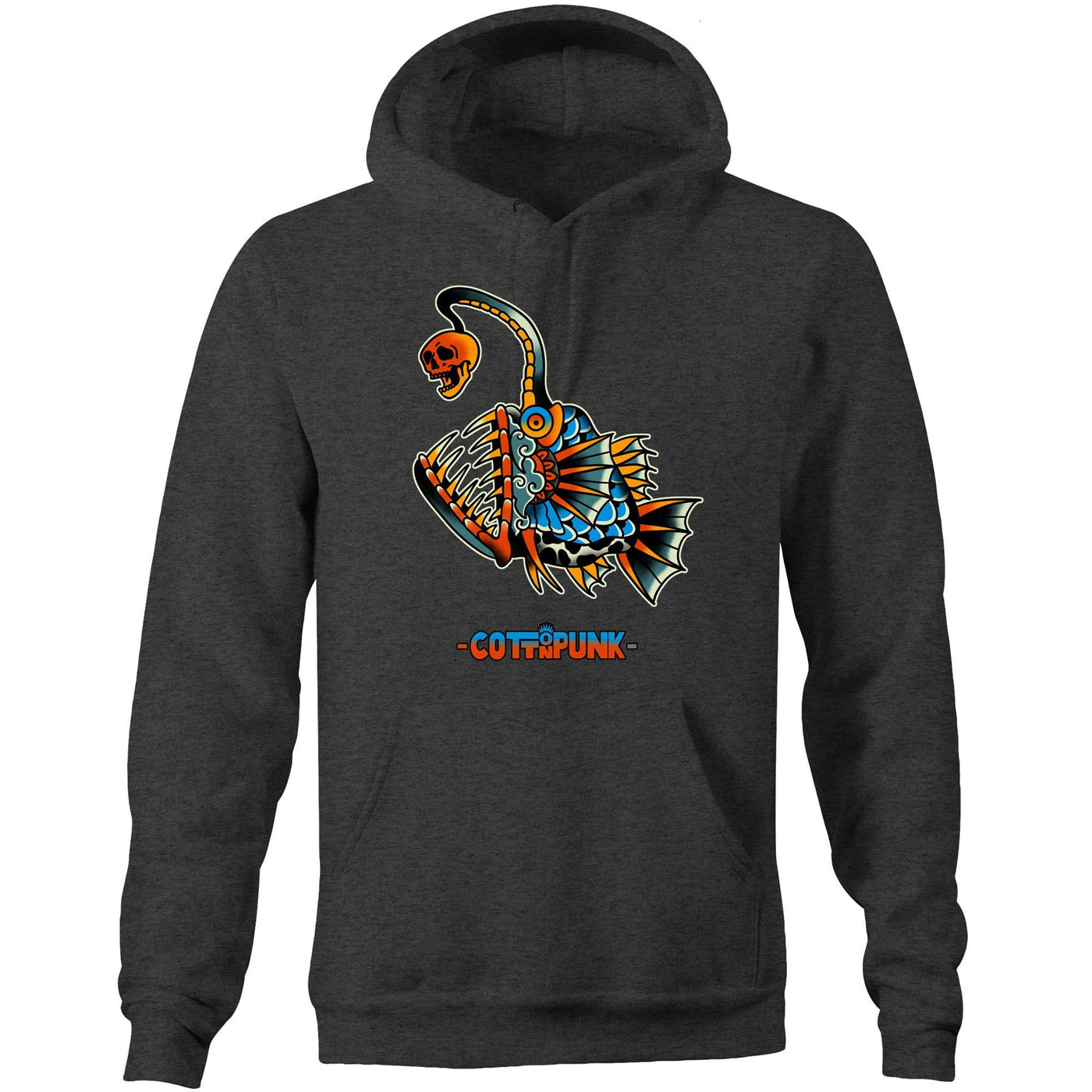 DEEP WATER - Mens Pocket Hoodie - FRONT PRINT