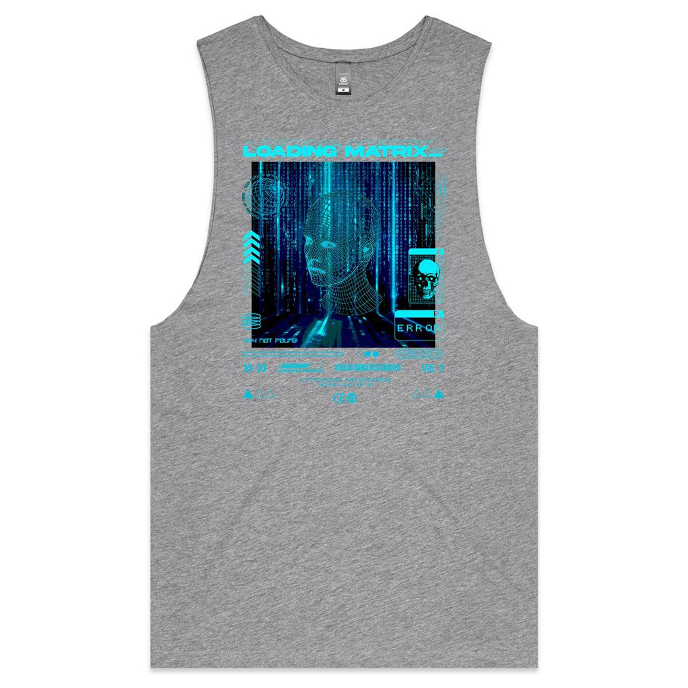 LOADING MATRIX - Mens Sleeveless T-Shirt - FRONT PRINT