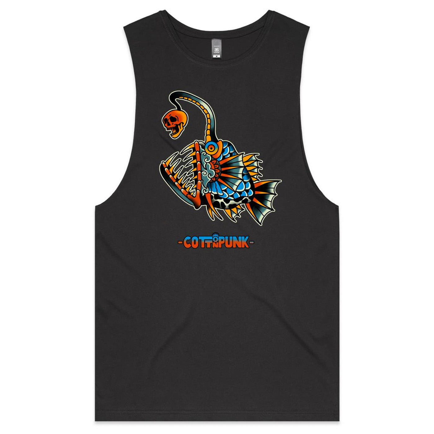 DEEP WATER - Mens Sleeveless T-Shirt - FRONT PRINT