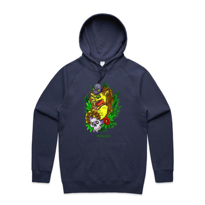 LION - Mens Pocket Hoodie - FRONT PRINT